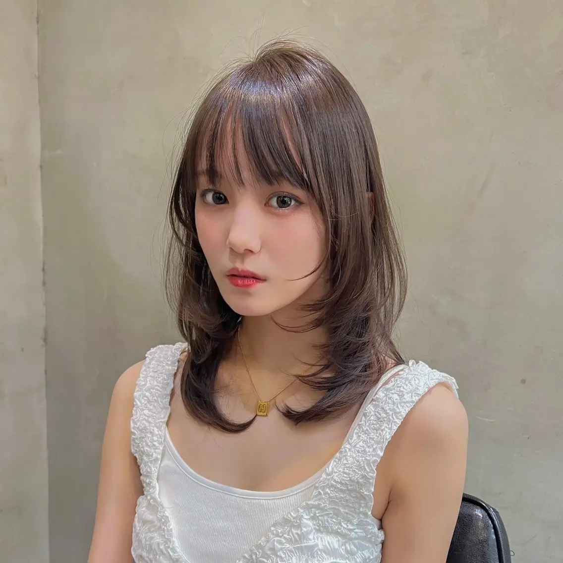ミディアム カラー ブラウンカラー グレージュ オリーブグレージュ オリーブグレー 🌴海外風×ケアブリ ーチHayato🌊のヘアスタイル