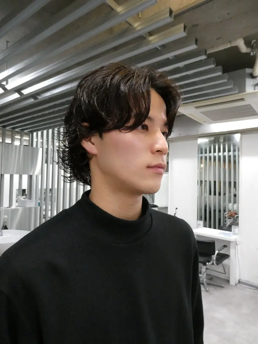 パーマ メンズ メンズパーマ カット パーマ 韓国風シャドウパーマ /特化廣田歩のヘアスタイル