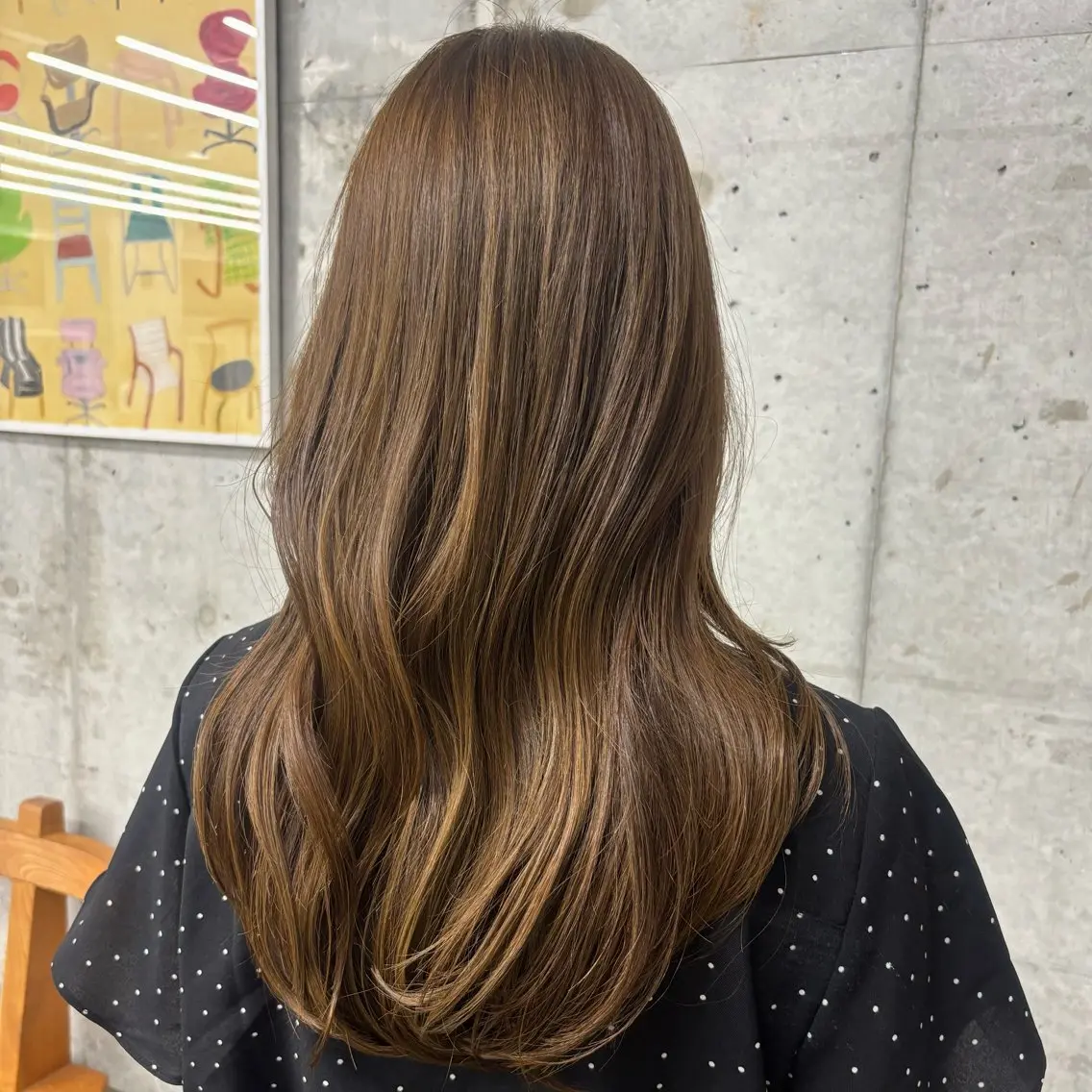 ロング ヘアカラー トリートメント 透明感カラー 人気NO.1MIYUのヘアスタイル