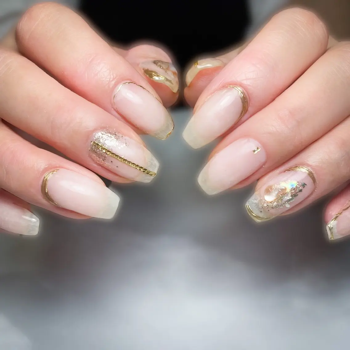 ネイル クリアネイル ハンドネイル &.nail/ ニュアンス/持込み可のネイルデザイン
