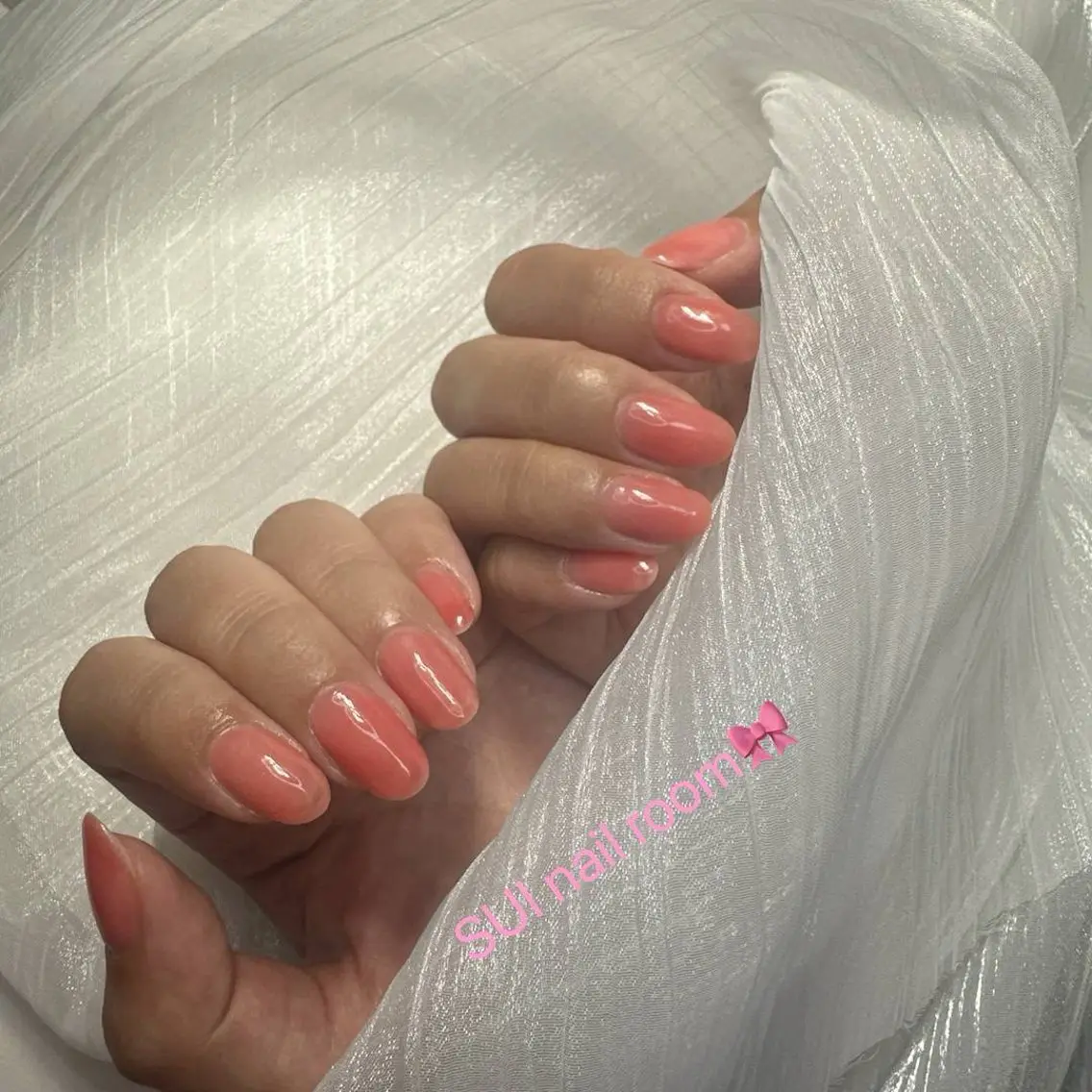 ネイル オフィスネイル ピンク ハンドネイル SUI Nail Roomのネイルデザイン
