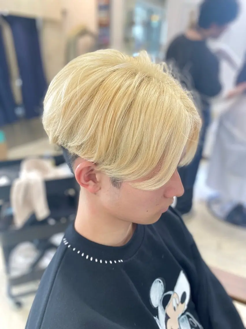 ミディアム カラー 白髪ボカシカラー /骨格に合わせカットのヘアスタイル