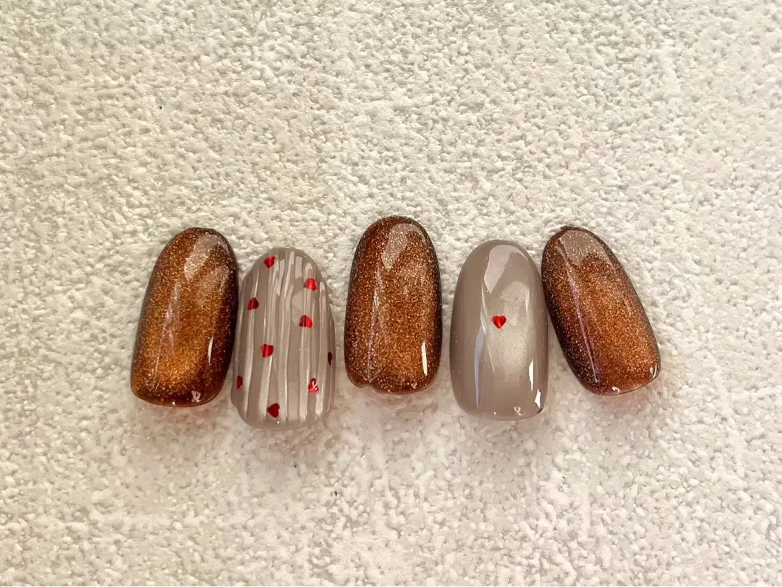 ネイル バレンタイン kiki nail たまプラーザのネイルデザイン