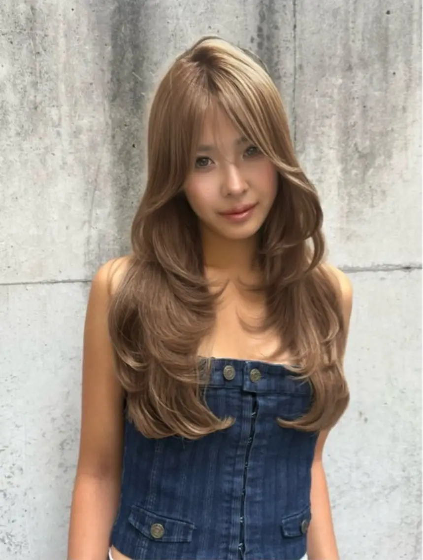 ブリーチなしダブルカラー+Aujua 4step トリートメントの写真