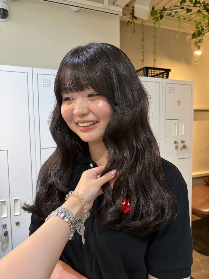ロング ラベンダーベージュ ヘアカラー chika ꙳⸌♡⸍꙳のヘアスタイル