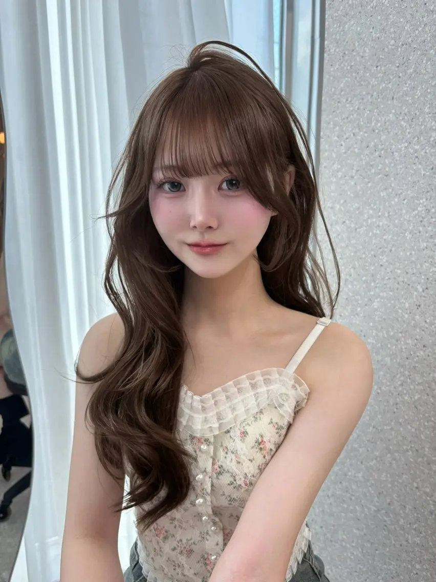 ロング カット ヘアカラー トリートメント 天神美容室 🎀hinaのヘアスタイル