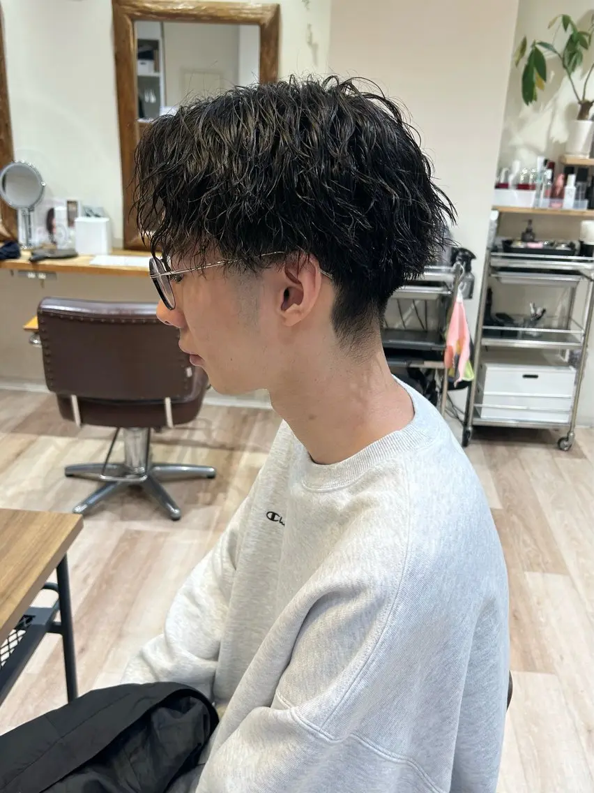 パーマ メンズ カット パーマ マツエク/men's /カラー🎀ヒカルのマツエク・マツパデザイン