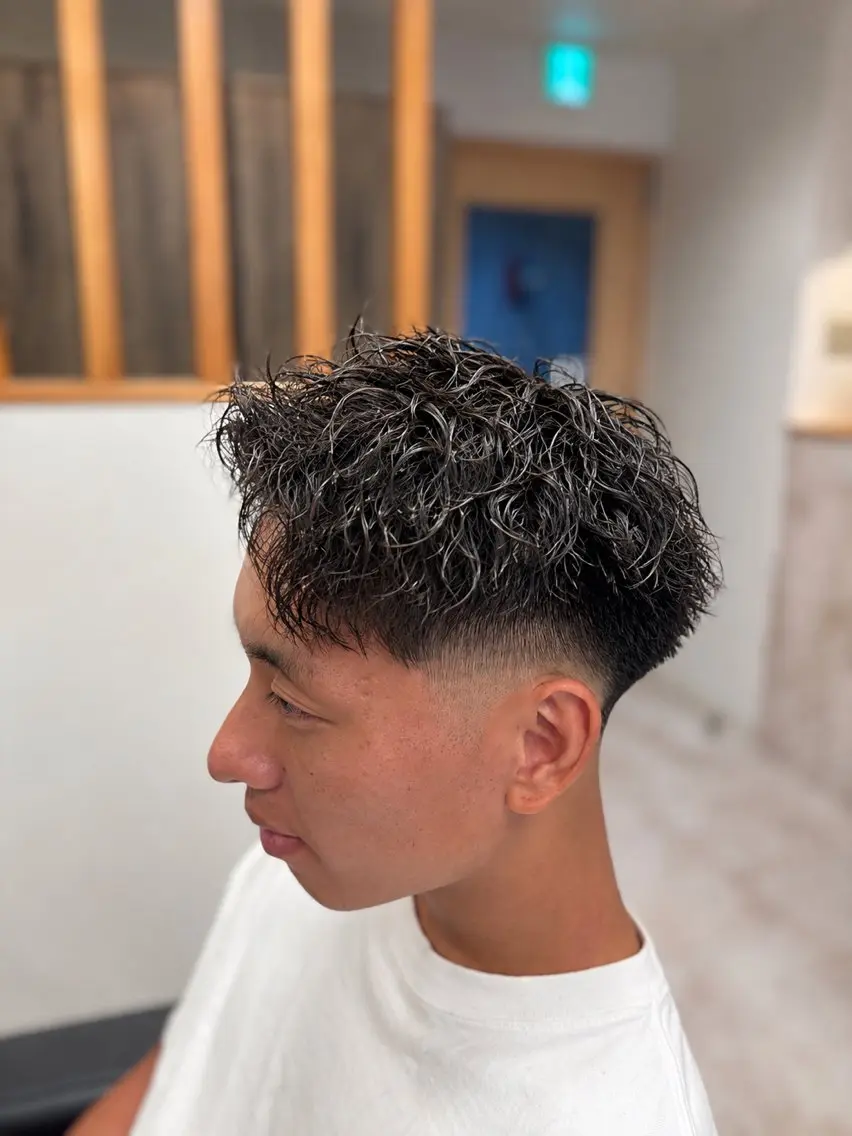 パーマ メンズ メンズサロン リョウタのヘアスタイル