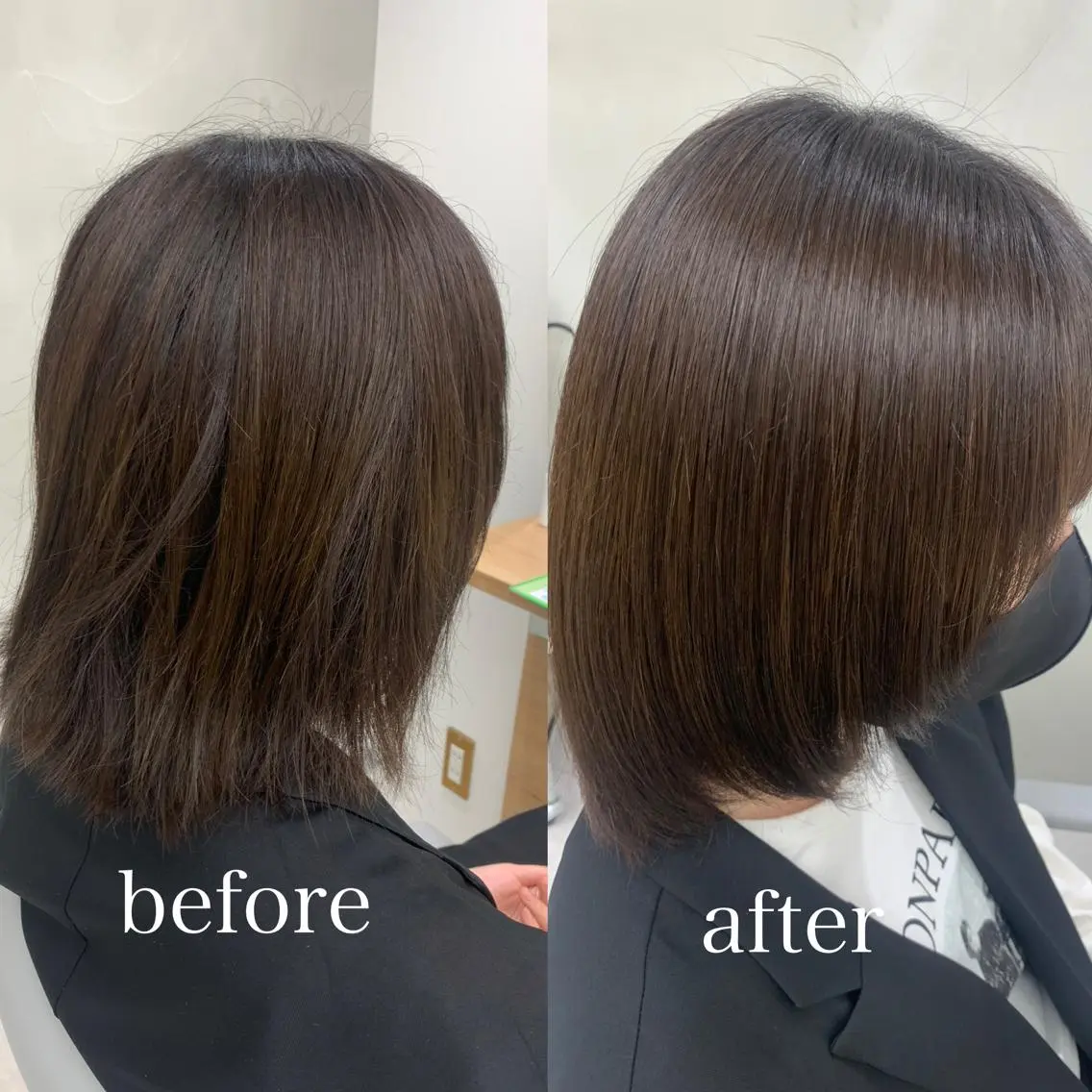 ミディアム パーマ 【くせ毛さんのお悩み 解決🍀】栗橋のヘアスタイル