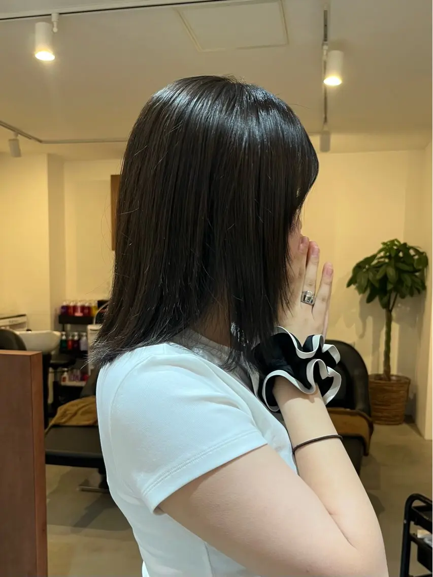 ミディアム カラー ヘアカラー 🪼AYUKA🍄 モデルさん大募集‼️のヘアスタイル