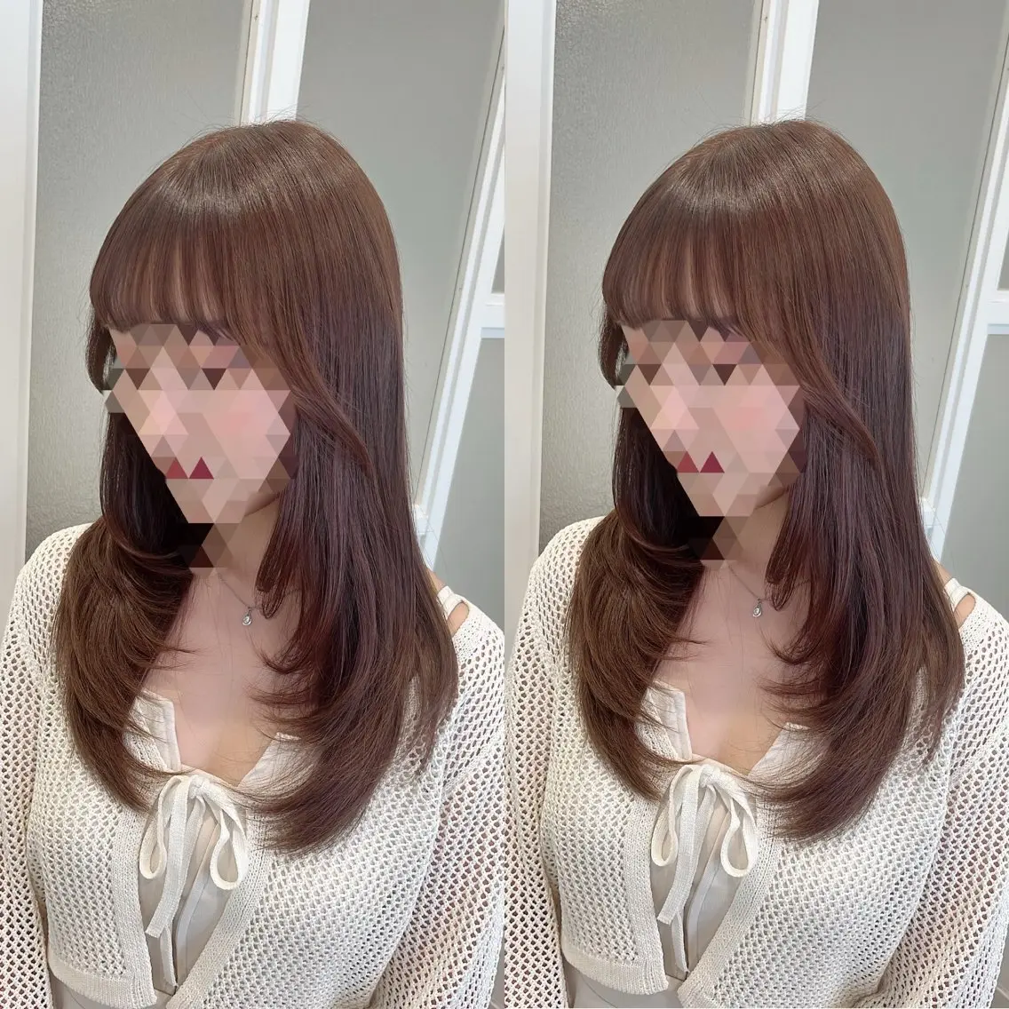 ロング レイヤーカット シャギー カット ヘアカラー トリートメント 縮毛矯正とレイヤー で飯食ってる人🍣のヘアスタイル