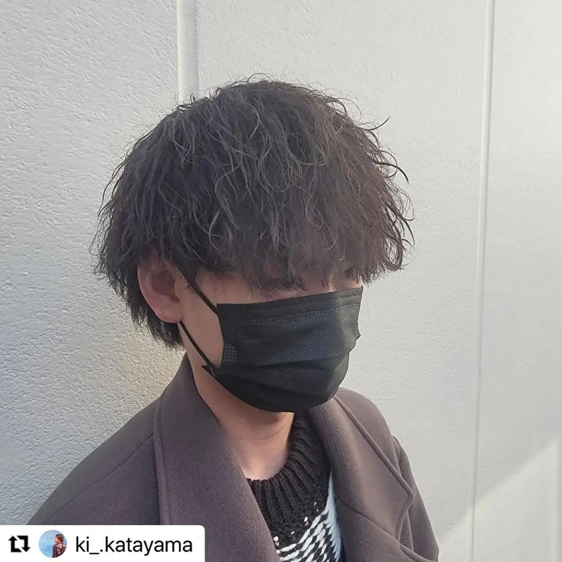 ミディアム カラー メンズ ミディアムパーマ メンズパーマ 🩷Eny terrace🩷のヘアスタイル