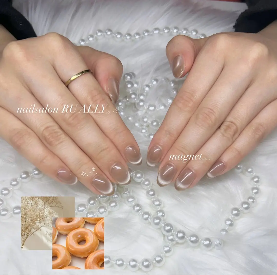 ネイル ハンドネイル 🧸RU ALLY ANN‪ෆ‪.*･ﾟのネイルデザイン