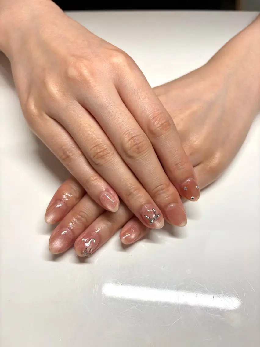 【オフあり】ハンド💅🏻🌟お持ち込みデザイン🌟🧤所沢⟡͚パラジェル変更🉑🫧の写真