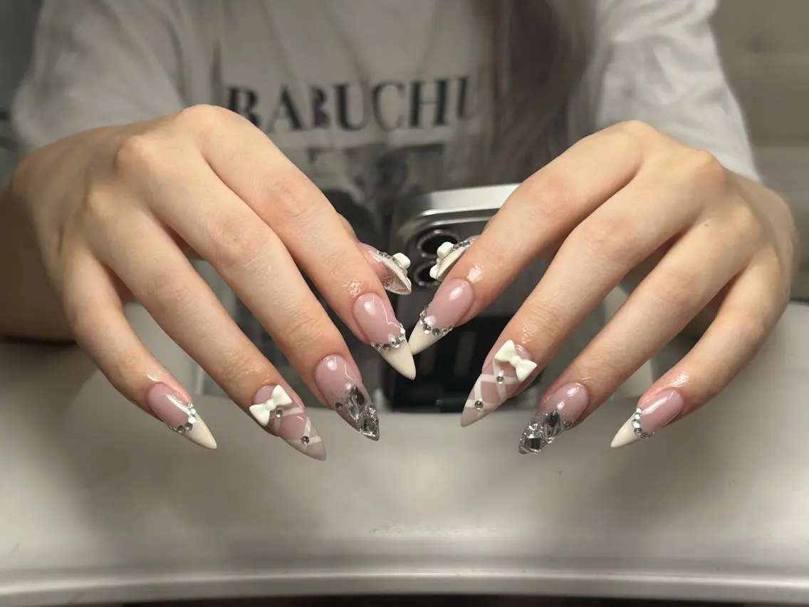ロング ハンドネイル 28nails. 宮崎のネイルデザイン