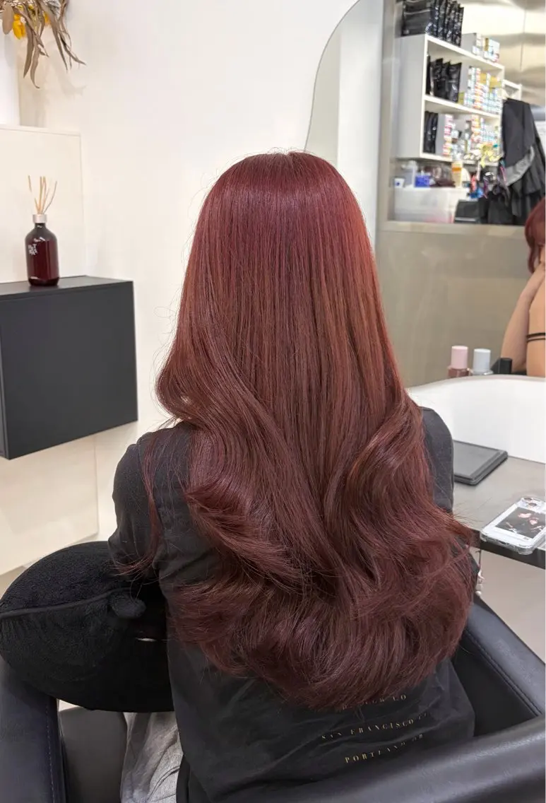カラー ブリーチ ブラウンカラー ダブルカラー ブリーチなしカラー ローズカラー ヘアカラー トリートメント SOAR _Aiのヘアスタイル