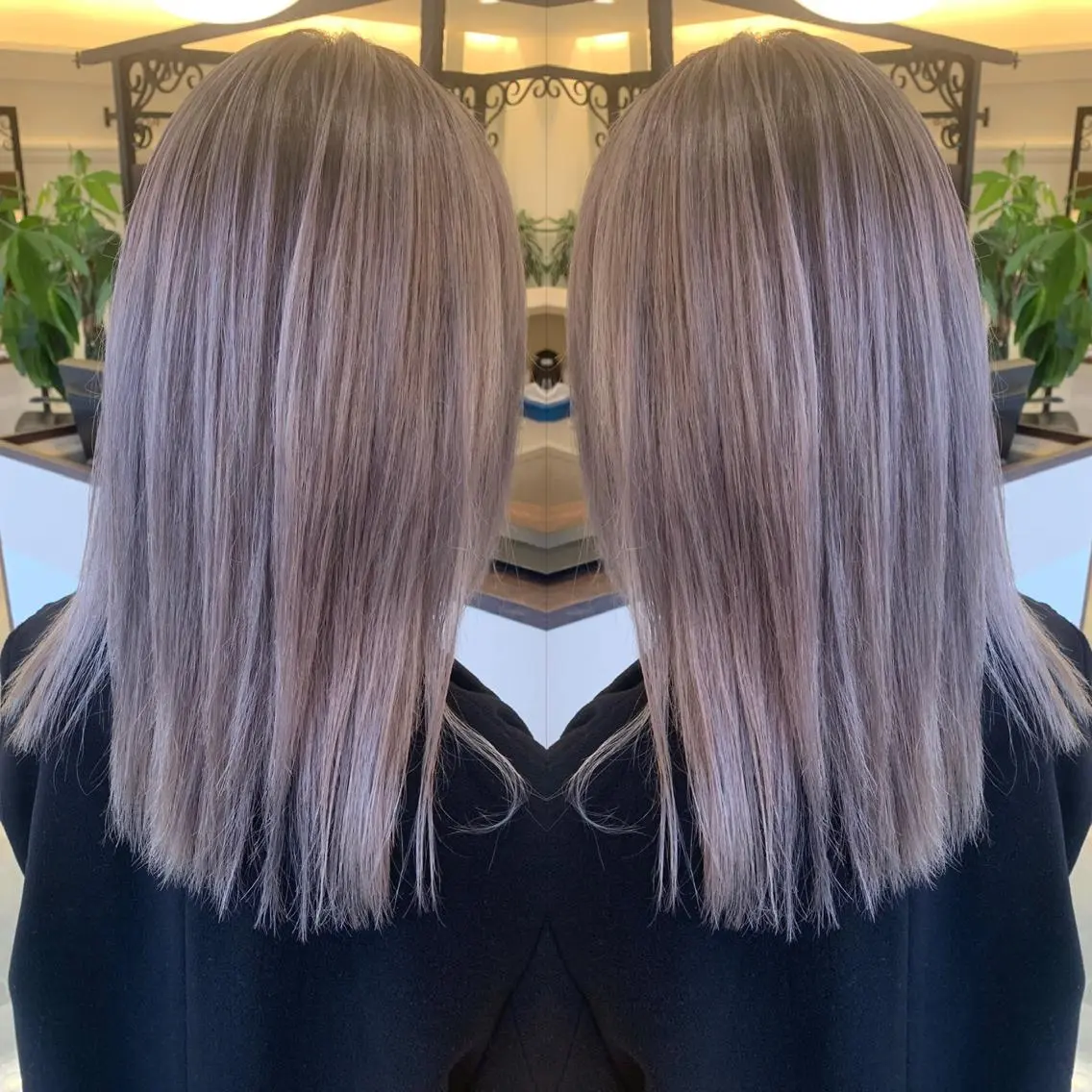 セミロング カラー 伊藤 裕貴のヘアスタイル