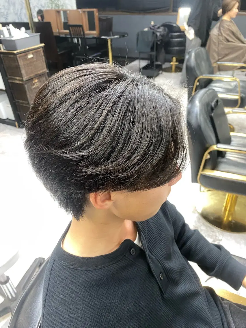 ショート 縮毛矯正 カット 縮毛矯正 池田 亮雅のヘアスタイル
