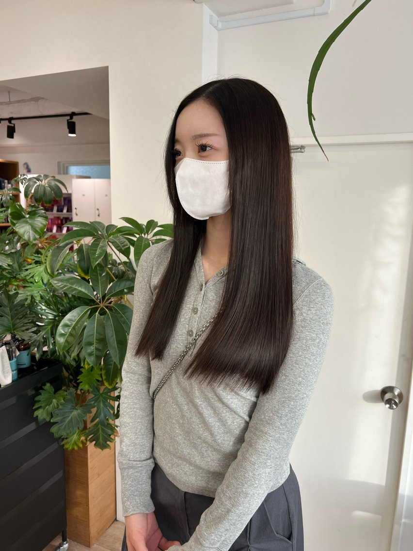ロング カラー アッシュ ベージュカラー トリートメント カット ヘアカラー トリートメント 艶ベージュ/オリーブ カラー🫒airiのヘアスタイル