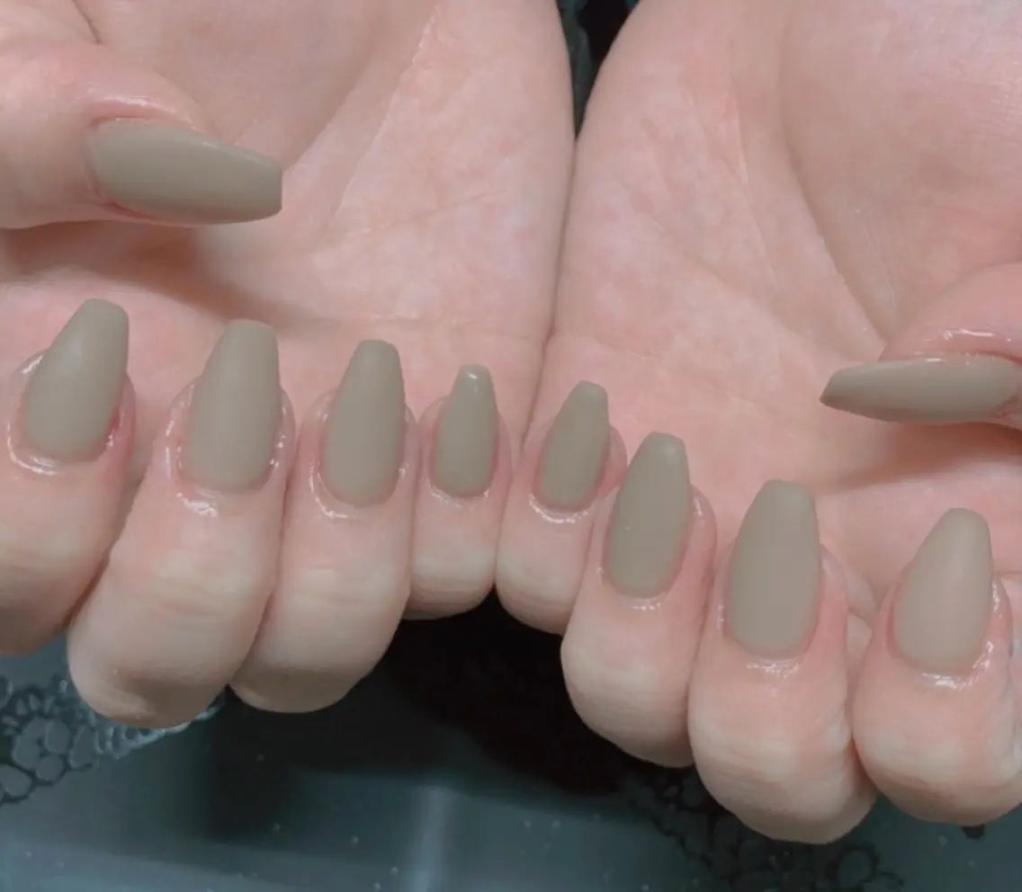 ネイル マットネイル ワンカラーネイル nail... rrのネイルデザイン