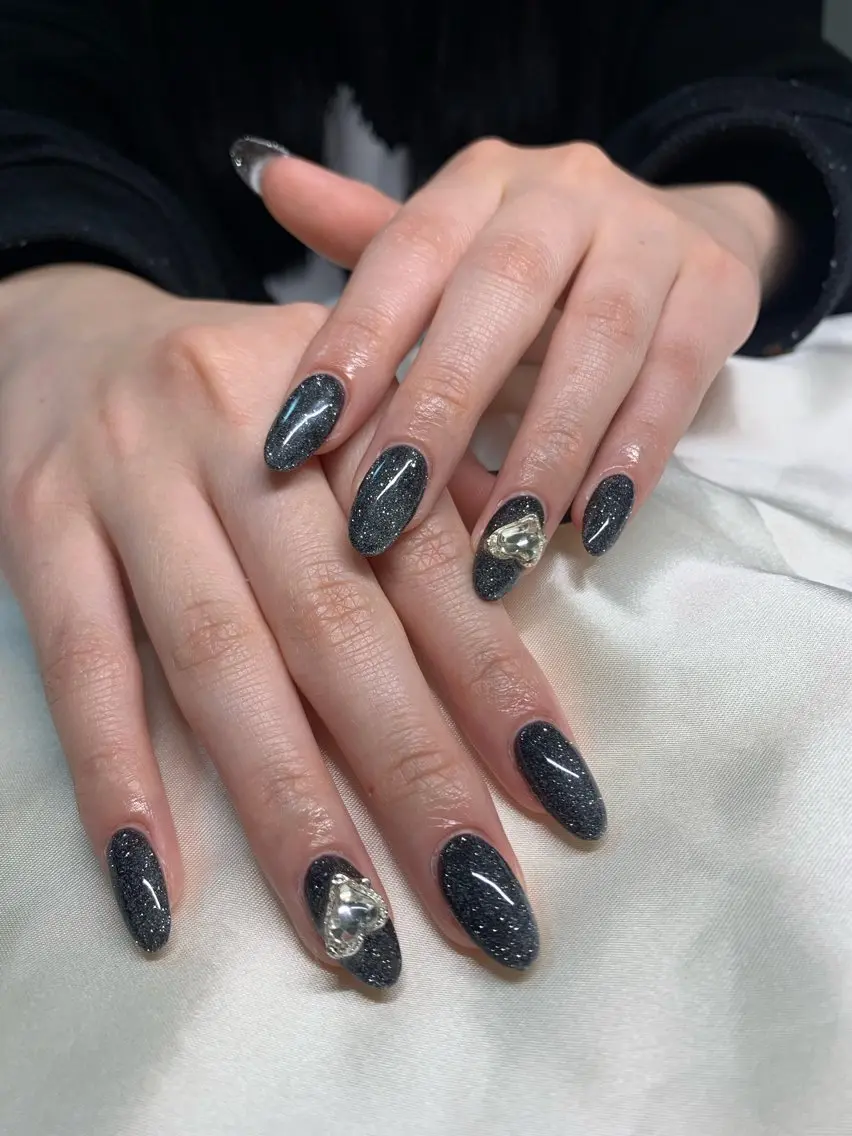 チップ長さ出し10本ワンカラー＋2個パーツ付けの写真