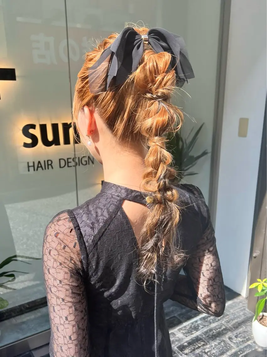 ロング カラー ヘアアレンジ 「sumi」 AMIのヘアスタイル