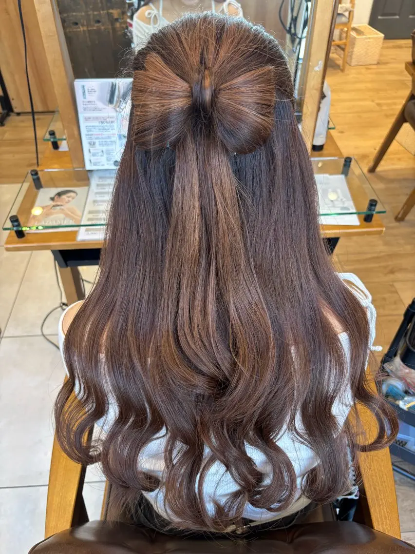 ヘアアレンジモデル🎀ハーフアップスタイル限定✨の写真