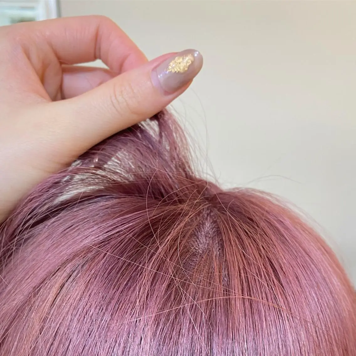 ミディアム カラー ヘアアレンジ マツエク・マツパ アイブロウ ピンクカラー 眉カラー カラーマツエク 透明感カラー🫧ヘア セット🫧松本菜月の眉毛・アイブロウイメージ