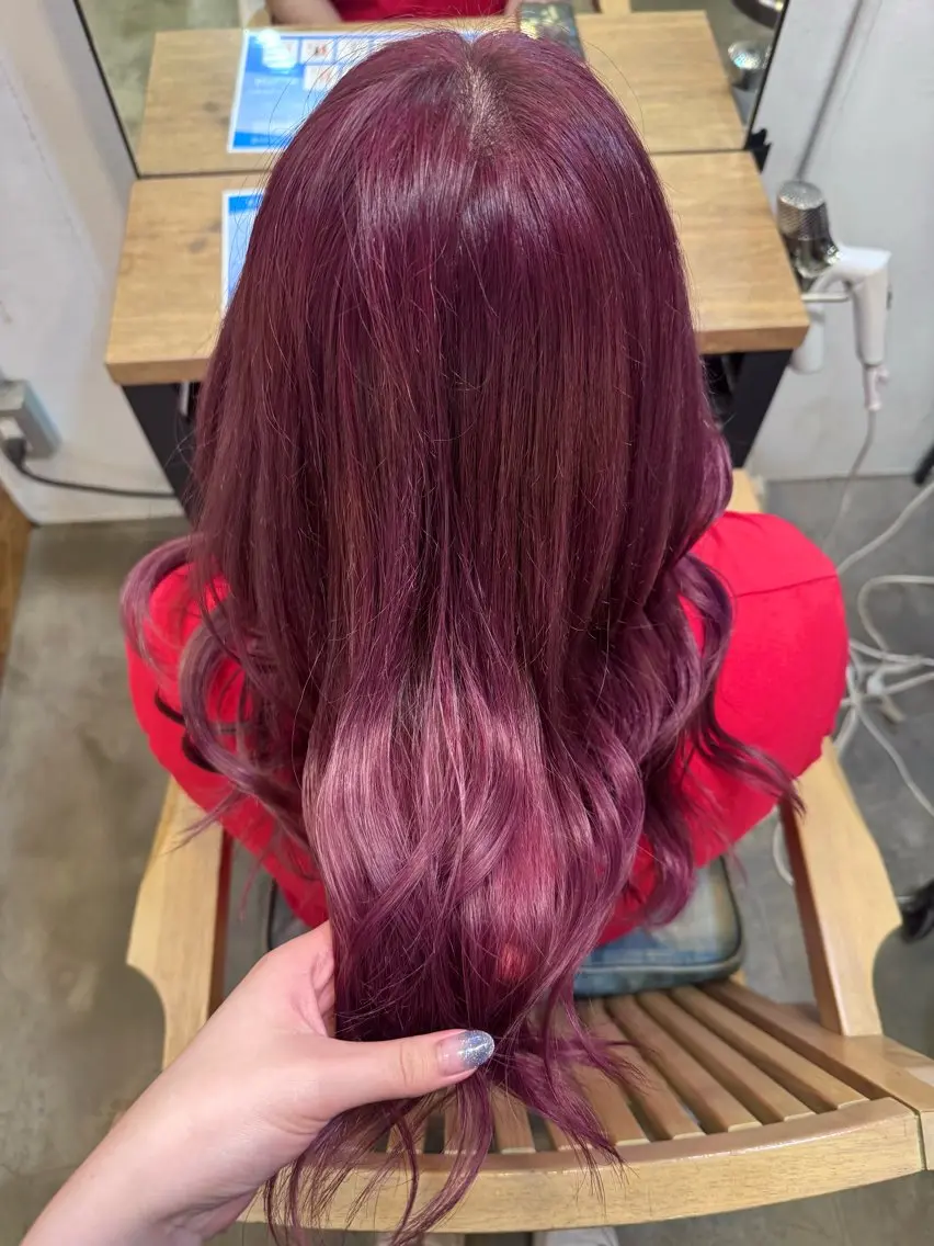 ミディアム カラー ブリーチ ピンクカラー モデル募集中 🫧こうめ🫧のヘアスタイル