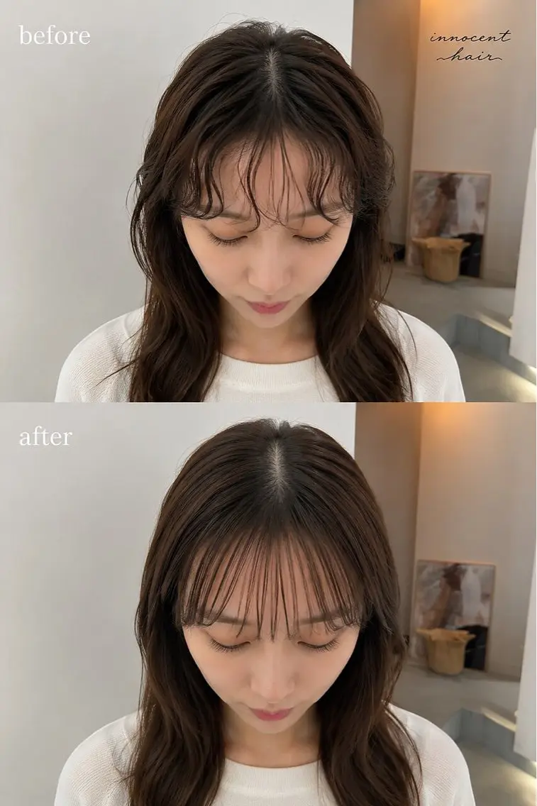 気になる部分だけ《前髪・顔周り》髪質改善美髪矯正シルクストレートの写真