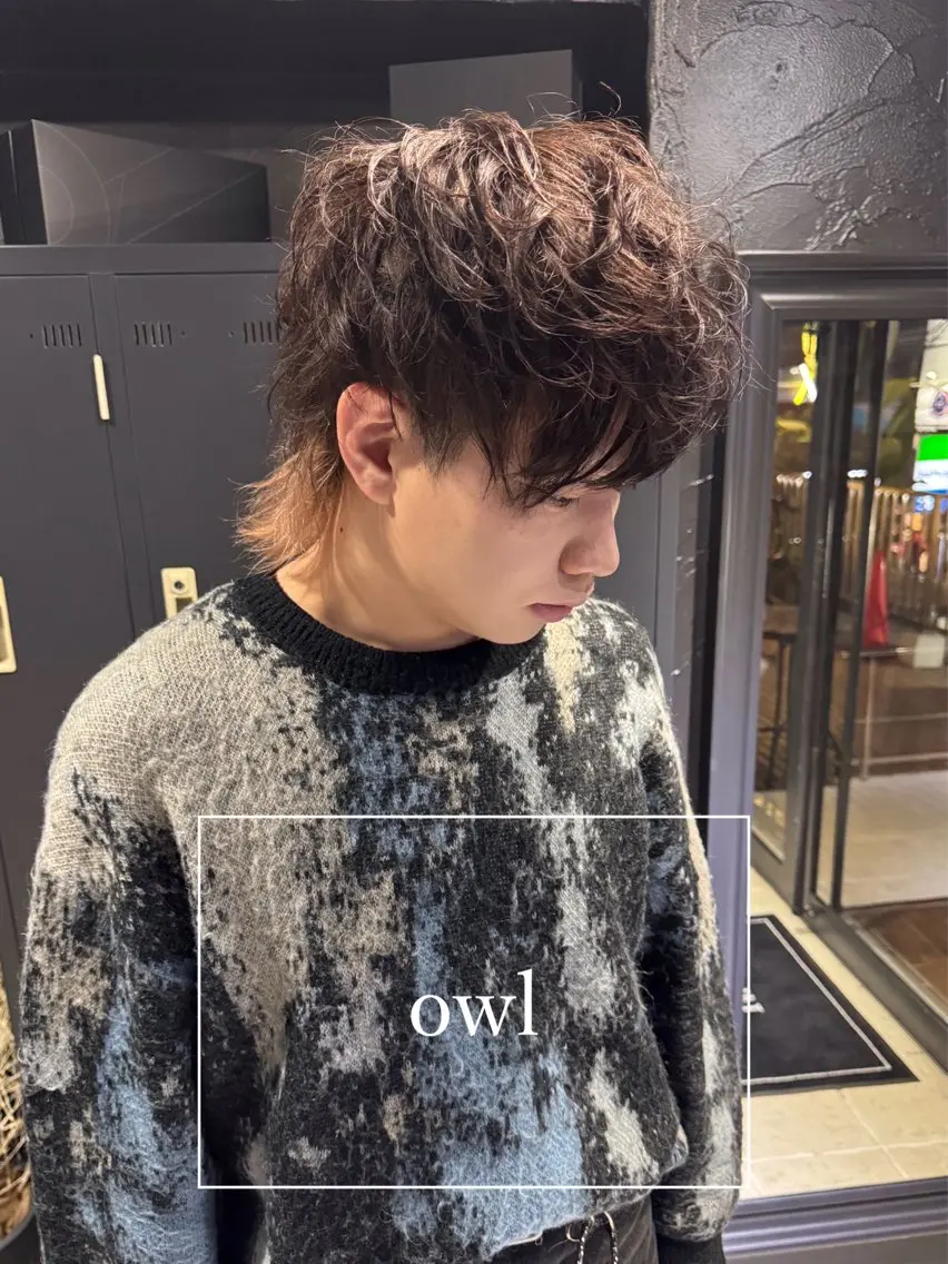 ショート カラー メンズ メンズインナーカラー マッシュウルフ マッシュ メンズウルフカット インナーカラー カット トリートメント ヘアセット メンズ専門 美容師✨ アメ村 堀江颯瑛のヘアスタイル