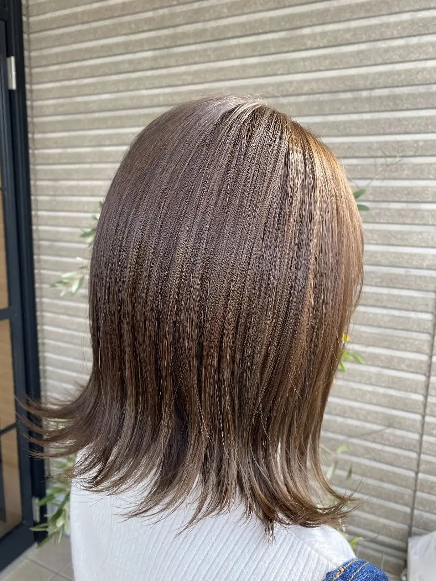 ミディアム カット ヘアカラー SOUPLE.💐か な💐のヘアスタイル