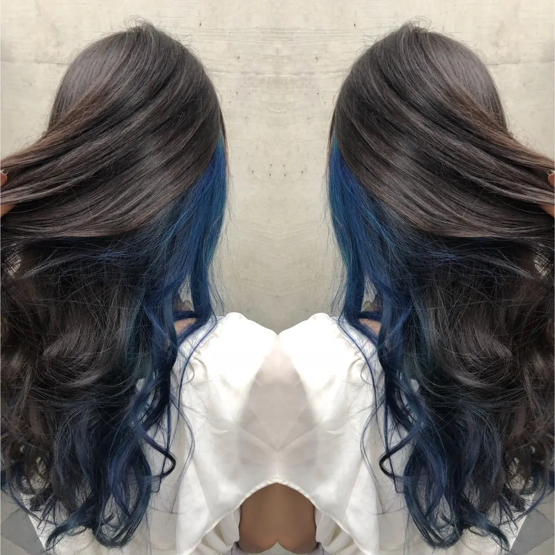ロング カラー ブリーチ ブルーカラー ヘアカラー ミニモお気に入り数 No.1宍戸雄弥のヘアスタイル