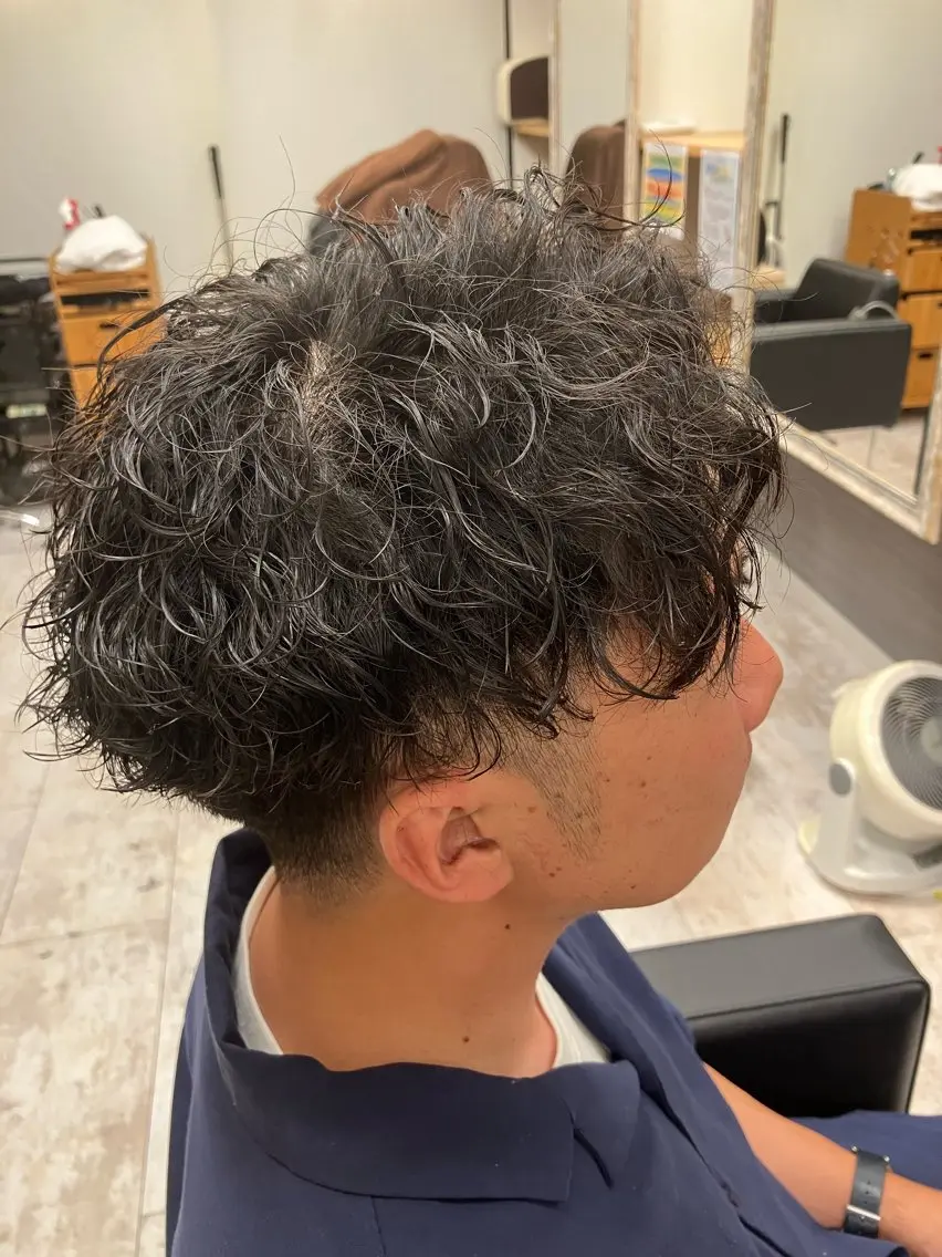 パーマ メンズ カット パーマ メンズ特化/パーマ/ フェードWATARUのヘアスタイル
