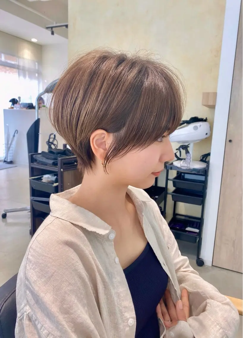 ショート ショートボブ ハンサムショート ボブ くびれヘア 似合わせカット パーソナルカラー診断 骨格診断 顔タイプ診断 パーソナルカラー骨格 顔タイプ 小幡のその他イメージ