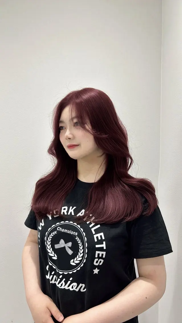 セミロング カラー ⛓ワンホンレイヤー 🥀🖤/あいりのヘアスタイル