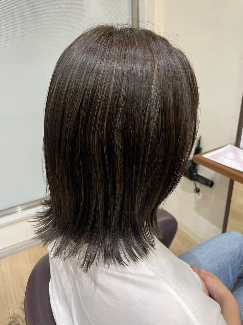 ミディアム カット 🩵髪質改善カラー 🩵SHURIのヘアスタイル