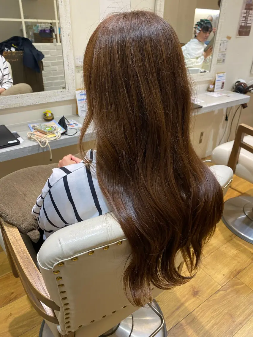 ロング 似合わせカット /ニュアンスパーマのヘアスタイル