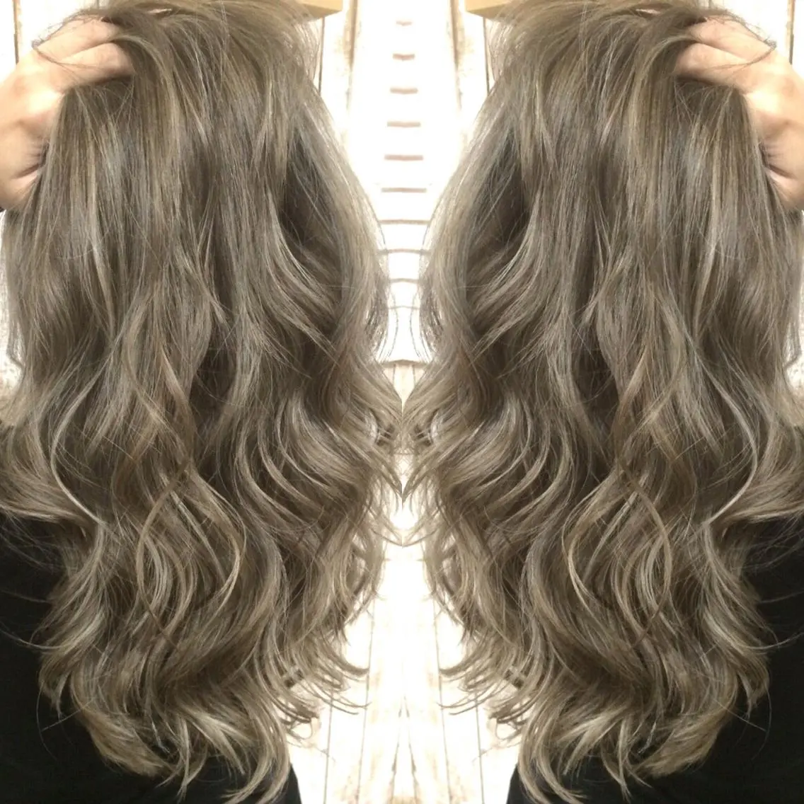 ロング カラー ベージュカラー カット ヘアカラー トリートメント 井上 一平のヘアスタイル