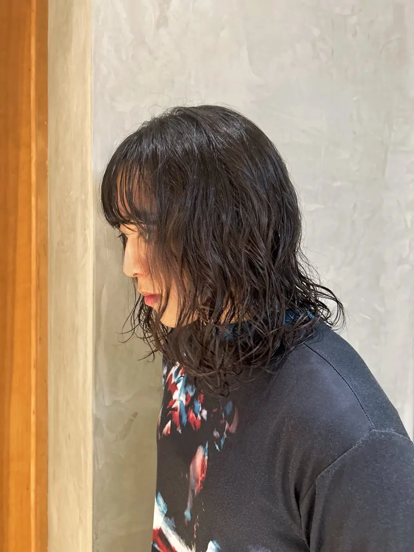 パーマ パーマ 神野 柚芽のヘアスタイル