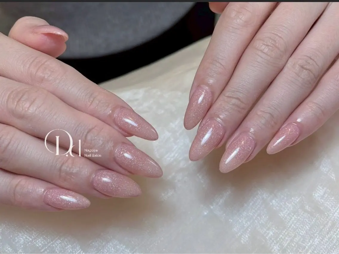 ネイル 長さ出し ジェルネイル 韓国ネイル マグネットネイル 持ち込み 💖D.d nail Gifu💖のネイルデザイン