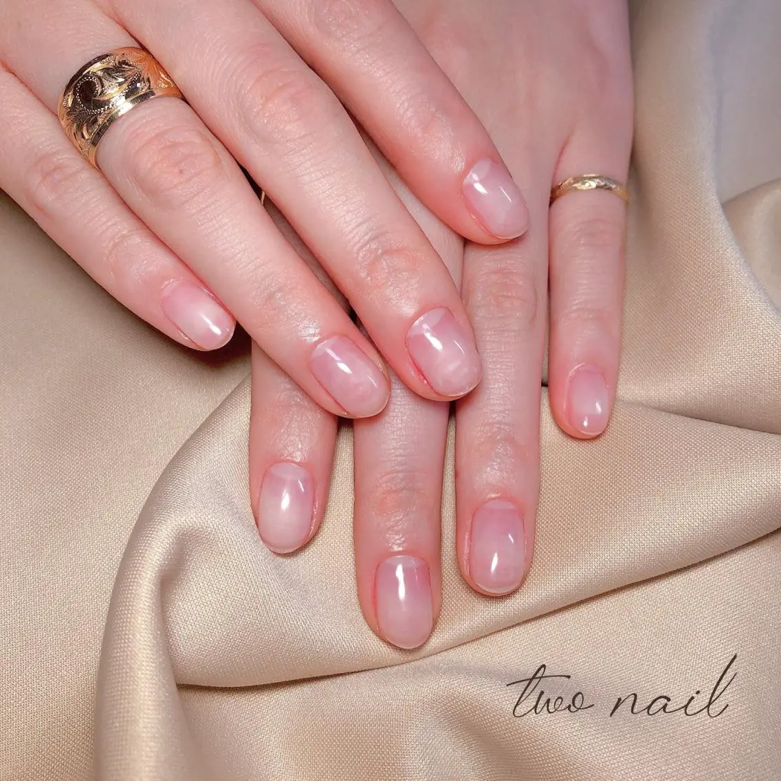 ネイル アートネイル フットネイル ハート ニュアンスネイル ホワイト ハンドネイル two nailのネイルデザイン