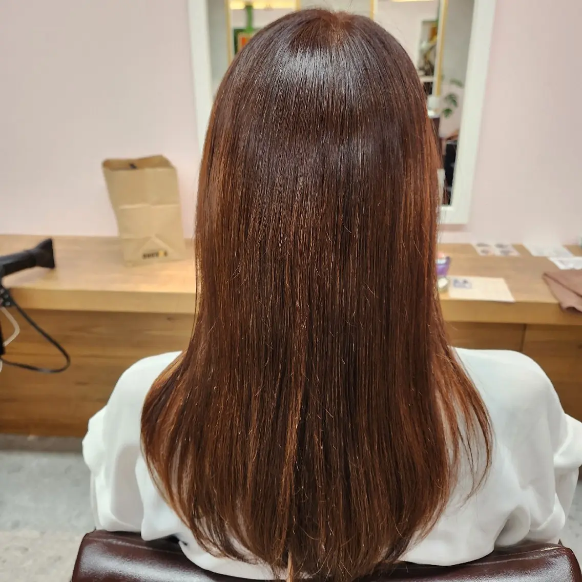 ロング パーマ ストレートパーマ FORME野口 晴香のヘアスタイル