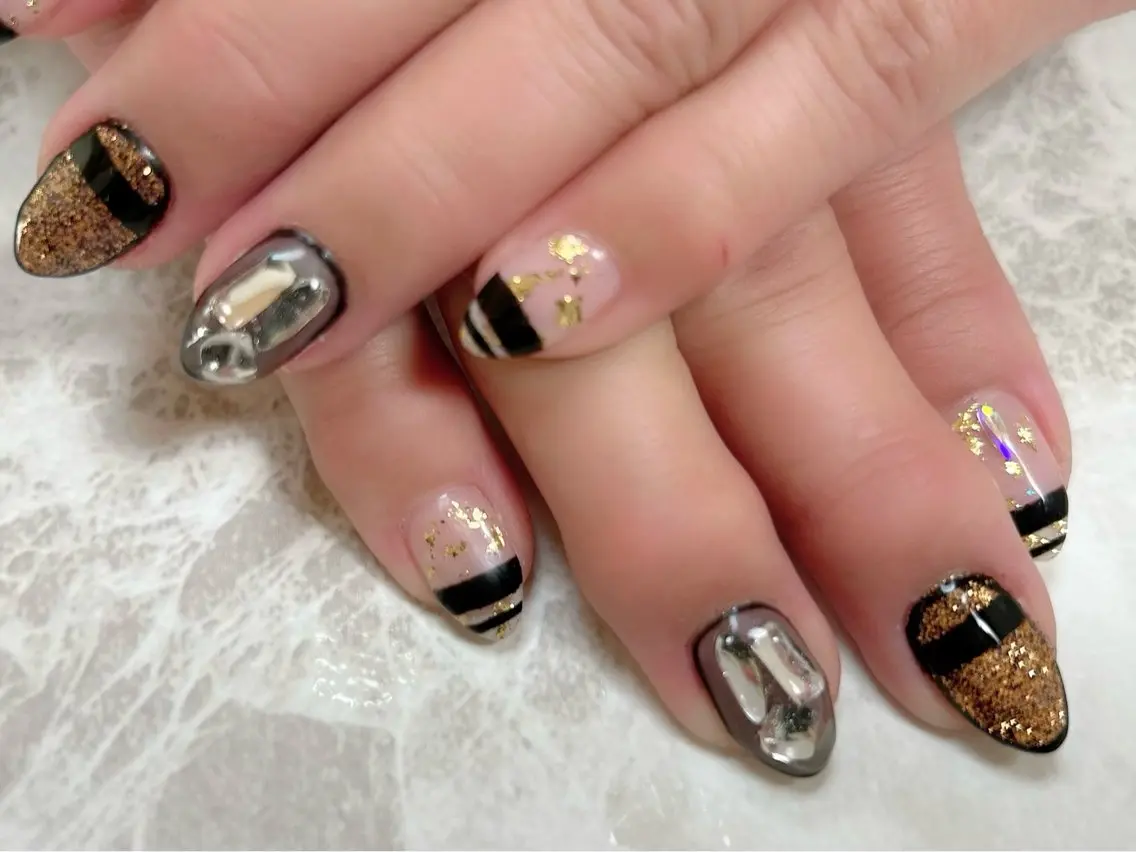 ネイル ハンドネイル an sucre baseのネイルデザイン