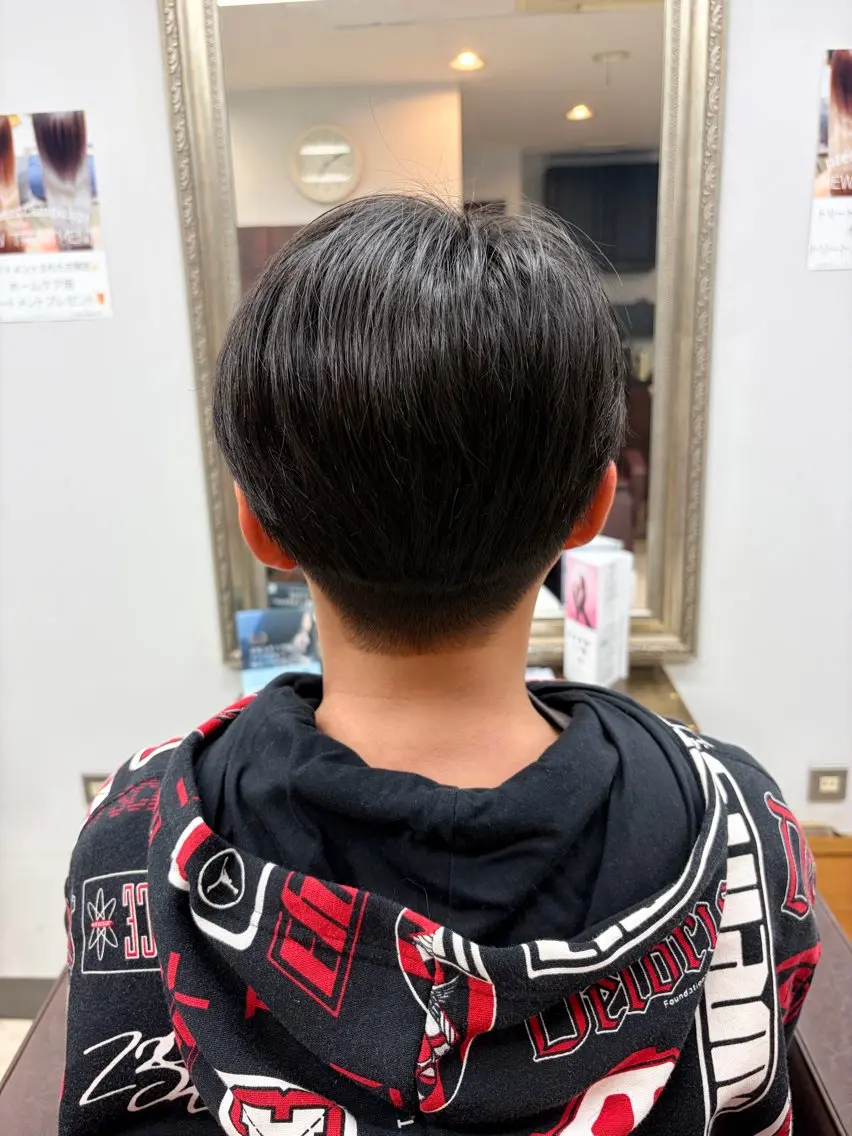 ショート メンズ キッズ 学生（メンズ向け） 学生 産休の為お休みです! 小島凜のヘアスタイル