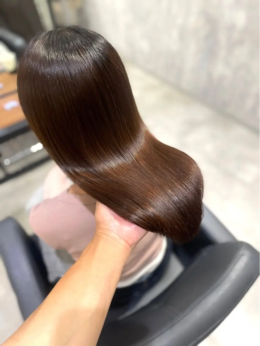 セミロング 髪質改善 縮毛矯正 カット 縮毛矯正 トリートメント 杉野🫧美髪🫧 Zina博多店長のヘアスタイル