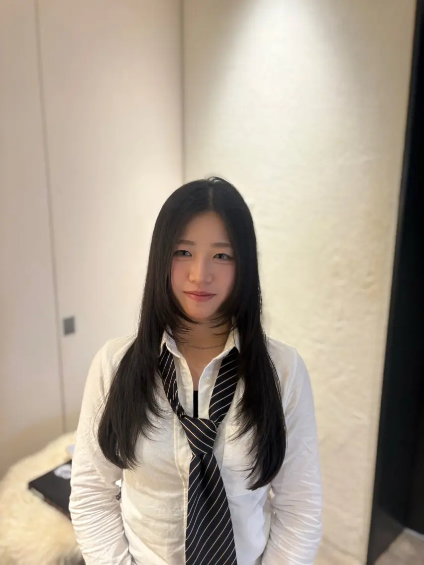 ロング ヘアアレンジ レイヤーカット ✨渋谷美容師✂︎ 神保和佳奈のヘアスタイル