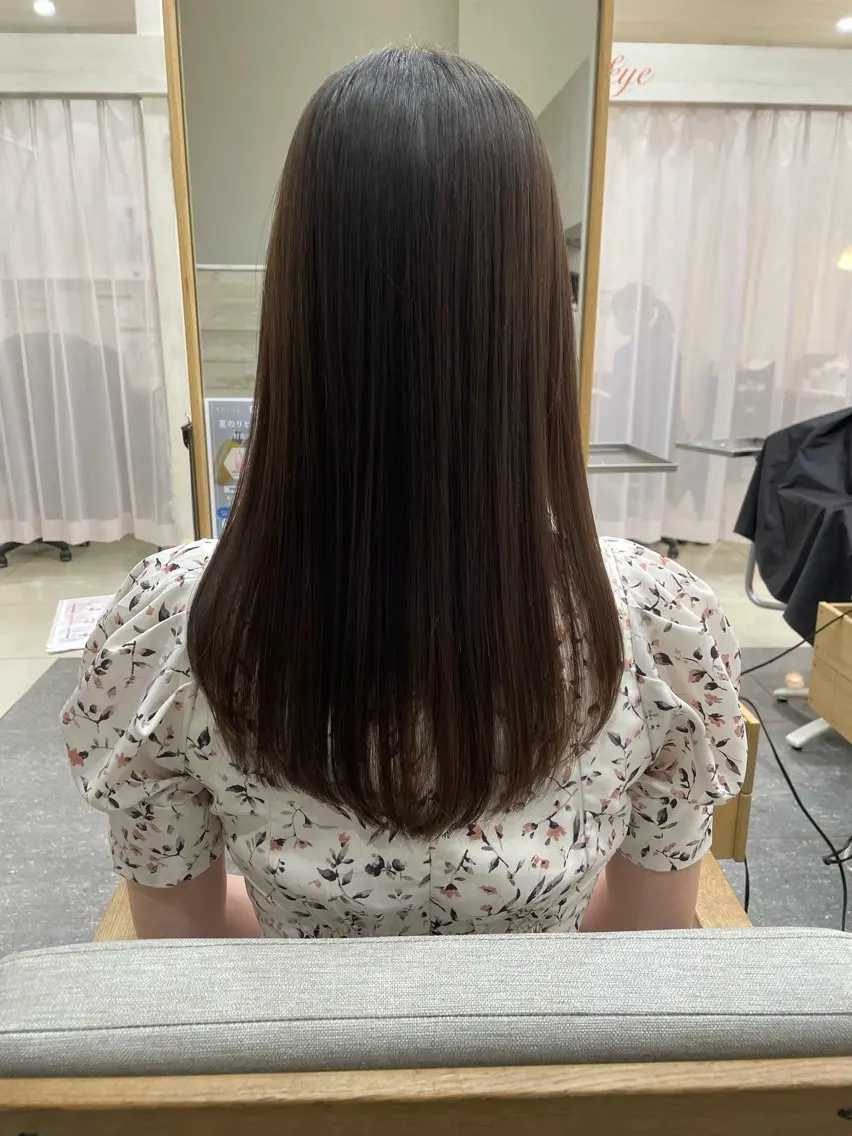 ロング カット 縮毛矯正 PROGRESS‣‣ 福澤 可音🐯🐝のヘアスタイル