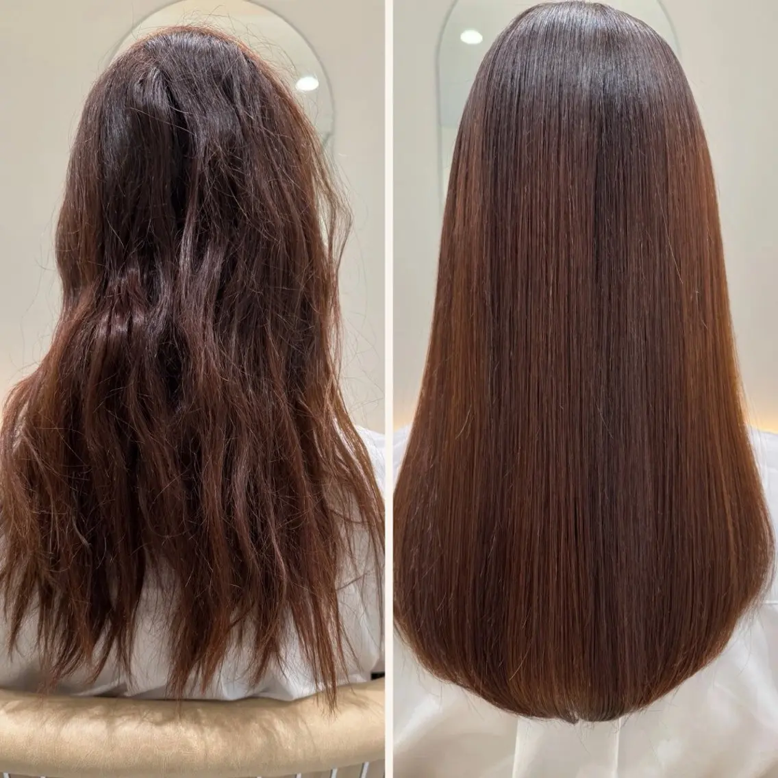 ロング 髪質改善 SNSモデルのヘアスタイル