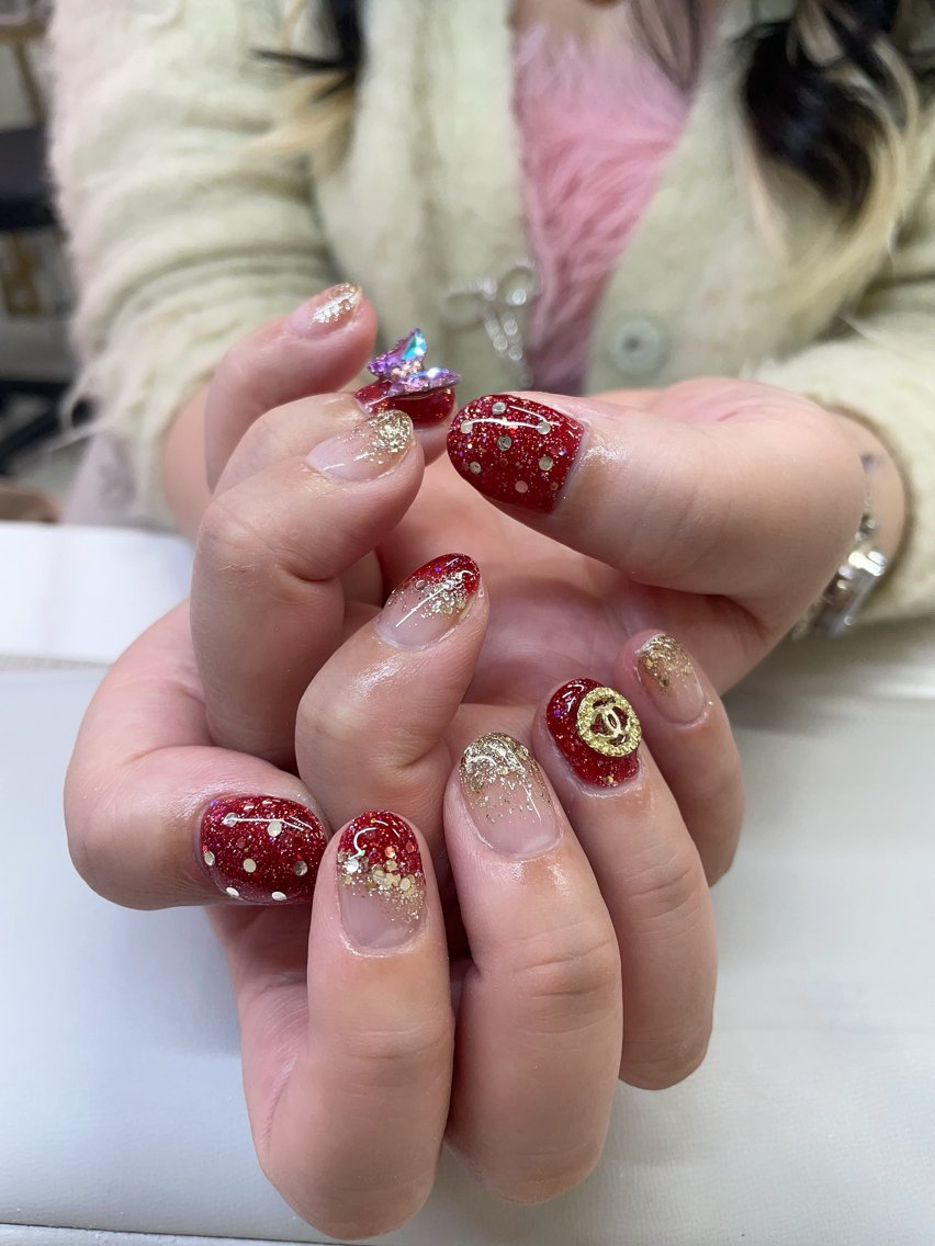 ネイル キラキラ🌸🌸🌸 nail ⭐️✨のネイルデザイン
